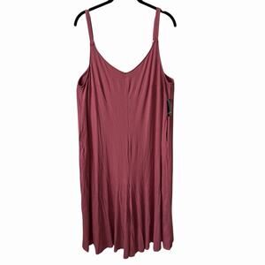 Torrid Plus 2X Super Soft Culotte Jumpsuit Wild Ginger Stretch NWT